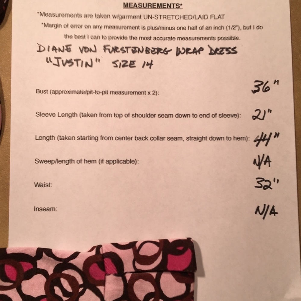 Diane Von Furstenberg Justin Silk Jersey Wrap Dress in Pink & Brown Circles - Picture 3 of 12